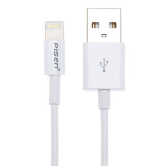 Pisen สาย Lighting Apple data and Charge cable 1 เมตร สำหรับ iPhone รุ่น AL01-1000 - สีขาว