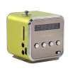 epayst Portable Mini Speaker FM Radio Support TF card and U disk Portable Players Green