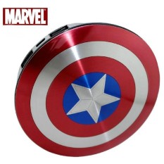 แบตเตอรี่สำรอง  โล่ห์ กัปตัน อเมริกา มาเวล Marvel Captain America Powerbank 6800 mAh เสียบชาร์จได้ 2ช่อง  แบตเตอรรี่สำรอง