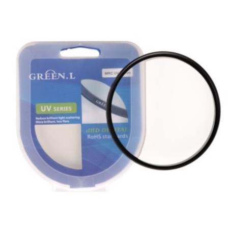 Princess Green L 49mm UV Lens filter - Black