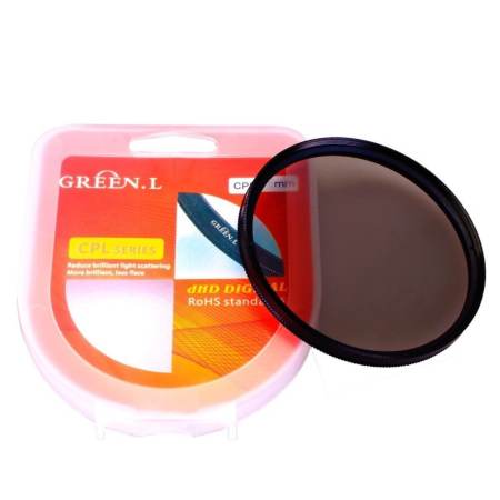 Princess Green L 52mm CPL circular polarizer filter - Black