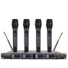 โปรจอแอลซีดี U-F4000 มืออาชีพ 4 ช่อง UHF 4 ระบบไมโครโฟนแบบใช้มือถือ - นานาชาติ