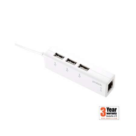 Prolink สายโปรลิงค์USB 2.0 C - USB 2.0 * 3 Ports + LAN  (MP420)