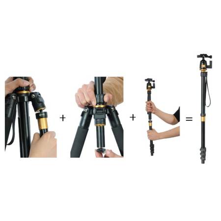 QZSD Q-555 Tripod Monopod ขาตั้งกล้อง ทำเป็นขาเดี่ยวได้