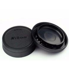 Rear Lens Cap ฝาปิดท้ายเลนส์ + Body Cap ฝาปิดบอดี้ สำหรับ Nikon AF AF-S Lens DSLR SLR Camera ทุกรุ่น  มี logo