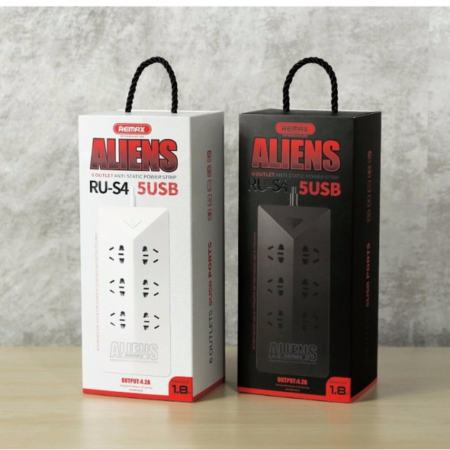 Remax ปลั๊กไฟ Aliens Plug USB Charger 5USB รุ่น RU-S4