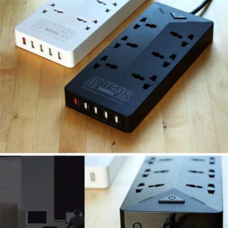 Remax ปลั๊กไฟ Aliens Plug USB Charger 5USB รุ่น RU-S4  