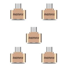 Remax OTG Adapter RA-OTG USB 5 ตัว (สีทอง)