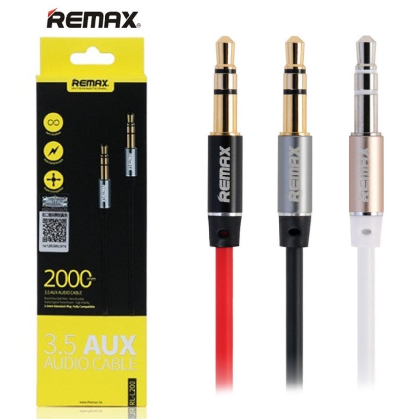 REMAX สายหูฟัง 3.5 AUX RL - L200 สายยาว 2 เมตร 