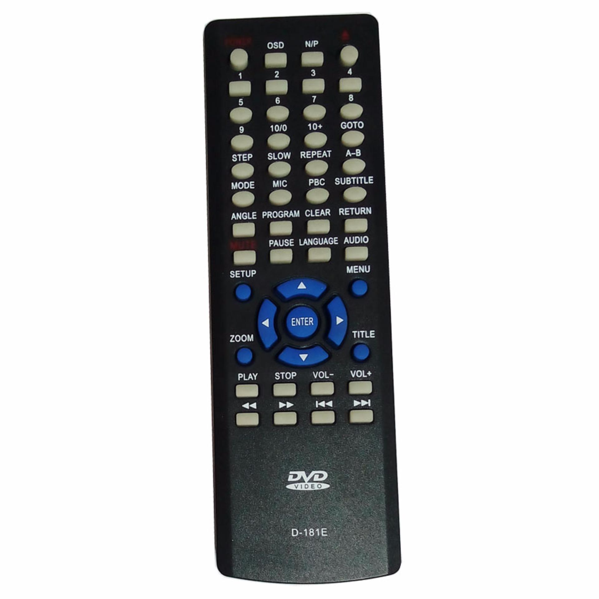 รีโมทดีวีดี เอเจ REMOTE DVD AJ D-181E