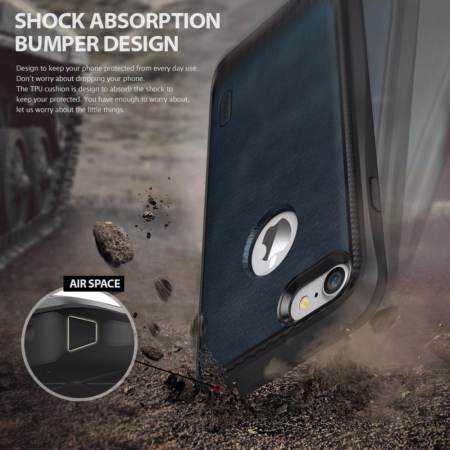 Ringke iPhone 7 Case, Ringke [FLEX S] Coated Textured Leather Style Sophisticated Rustic Stylish Case[Eco Package]