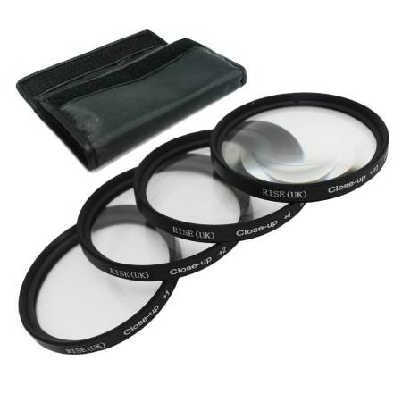 Rise (UK) 49 mm Close Up Filter Macro Lens Kit +1+2+4+10