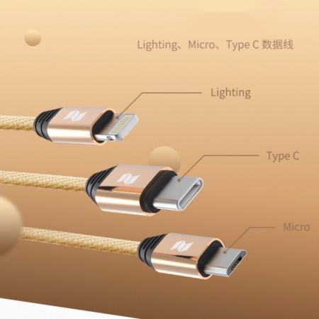 Rock space USB M5 รุ่น type c ยาว 1 m.