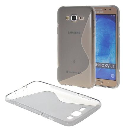 เอสรูปร่างป้องกันซิลิโคนเคลือบซิลิโคนสำหรับ Samsung Galaxy J7 J700 2015 - นานาชาติ