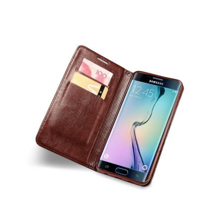 S8 สไตล์วินเทจกระเป๋าสตางค์แม่เหล็กสำหรับ Samsung Galaxy S8 หนังเทียมหนังขาตั้งโทรศัพท์กระเป๋ากรณี - นานาชาติ
