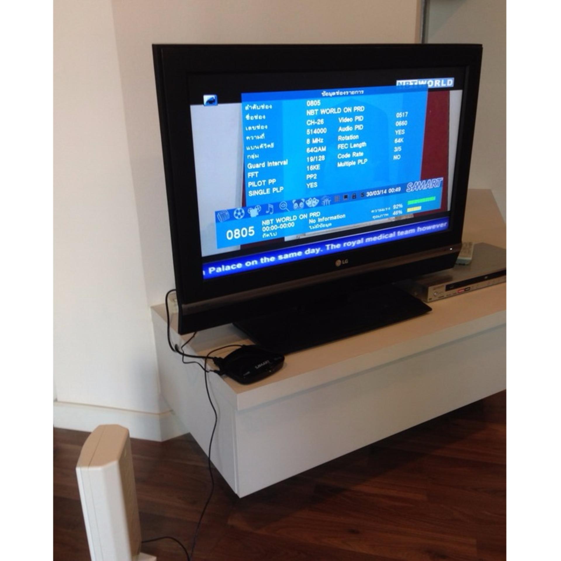 SAMART D1A เสาอากาศทีวีดิจิตอลแบบใช้ในอาคาร  DIGITAL INDOOR ANTENNA HD-268 ใช้ได้ทั้งแบบวางและแบบแขวนผนัง ให้กำลังขยายสัญญาณดีเยี่ยม