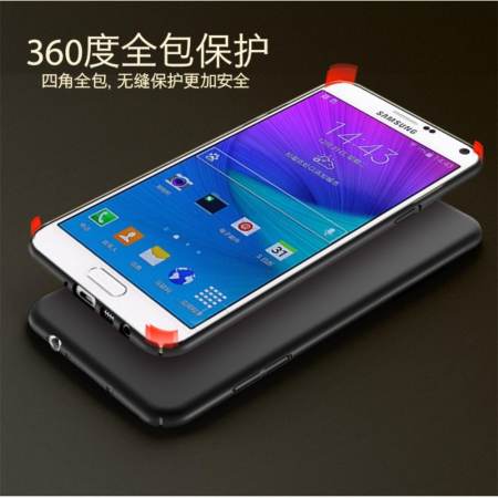 For S amsung Galaxy Note 4 360 degrees Ultra-thin PC Hard shell phone cover case/Black - intl For S amsung Galaxy Note 4 360 degrees Ultra-thin PC Hard shell phone cover case/Black - intl