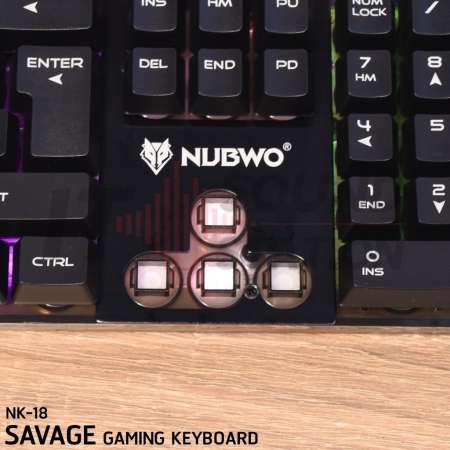 คีย์บอร์ด Savage Gaming keyboard NK-18 สีดำ  ประกัน 1 ปี