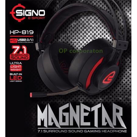 เล็งเห็นต่อ SIGNO E-Sport 7.1 Surround Sound Vibration Gaming Headphone รุ่น
MAGNETAR HP-819 (Black) ซื้อเลยวันนี้