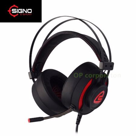 SIGNO E-Sport 7.1 Surround Sound Vibration Gaming Headphone รุ่น MAGNETAR HP-819 (Black) 