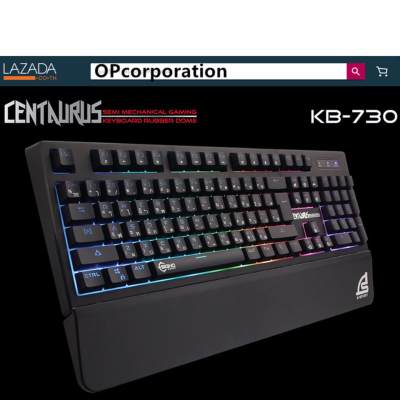 ดูภาพ SIGNO E-Sport KB-730 คีย์บอร์ดสำหรับเกม CENTAURUS by ESPORTMART Semi-Mechanical Gaming Keyboard เพิ่มเติม SIGNO E-Sport KB-730 คีย์บอร์ดสำหรับเกม CENTAURUS by ESPORTMART Semi-Mechanical Gaming Keyboard