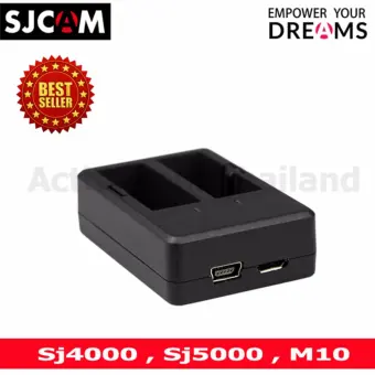 โปรโมชั่น SJCAM DUAL-SLOT CHARGER FOR SJ4000/SJ5000/M10 (Black) พันทิป