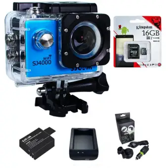 ข้อมูล SJCAM SJ4000 Wi-Fi 12MP Model 2016เมนูไทย จอ2.0นิ้ว(Blue) (+ Battery+Charger+CarSet+Kingston Micro SD 16GB) ดีไหม