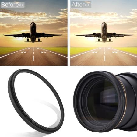 Slim Clear UV Lens Filter Polarizer Lens Kit Protector (77mm) - intl