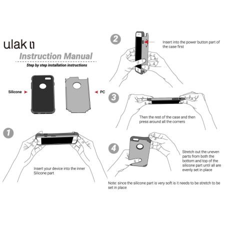 บางคู่ชั้นรอยขีดข่วนไฮบริดยากปกหลังและซิลิโคนนุ่มป้องกันกรณีสำหรับ iPhone 6 พลัส/6 วินาทีบวก 5.5 นิ้ว - นานาชาติ