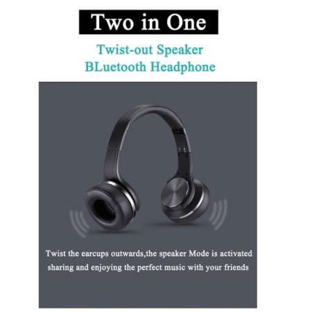 SODO MH5 Bluetooth Headphone Twist-out Speaker Bluetooth 4.2 2 in 1 Wireless Sports Headset - intl  