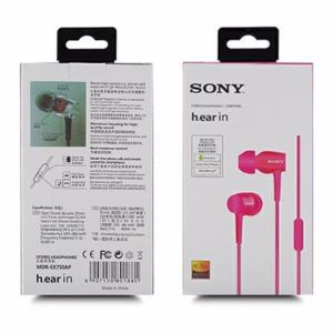 Sony หูฟังแบบสอดหู รุ่น MDR-EX750AP (สีชมพู)