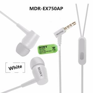 Sony หูฟังแบบสอดหู รุ่น MDR-EX750AP(White)