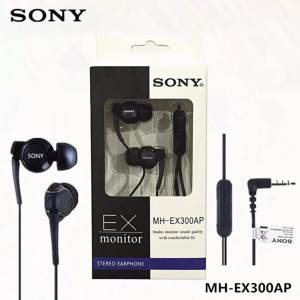 Sony หูฟังแบบสอดหู - รุ่น MH-EX300AP สีดำ