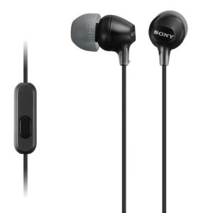 Sony Inear with Mic. MDR EX15AP Black