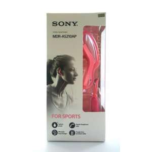 SONY หูฟังอินเอียร์สปอร์ต รุ่น MDR-AS210AP (สีชมพู) 1ชุด