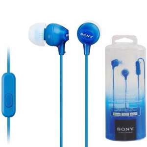 Sony MDR-EX15AP  หูฟังแบบเสียบหู (Retail Box) - Blue