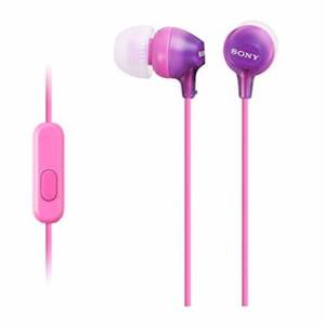 Sony MDR-EX15AP  หูฟังแบบเสียบหู (Retail Box) - Purple