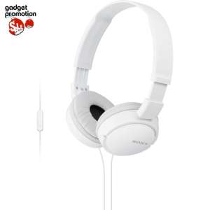 Sony MDR-ZX110AP หูฟัง on-ear พร้อมไมค์รองรับทั้ง iOS เเละ Android