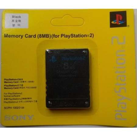 Sony เมมโมรี่ ps2 Memory Card(แท้) เมม mem For Playstation 2 8 MB (Black)