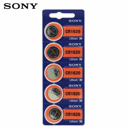 Sony ถ่านกระดุม SONY CR1620 Lithium 3V(1 แพ็ค 5 ก้อน)  