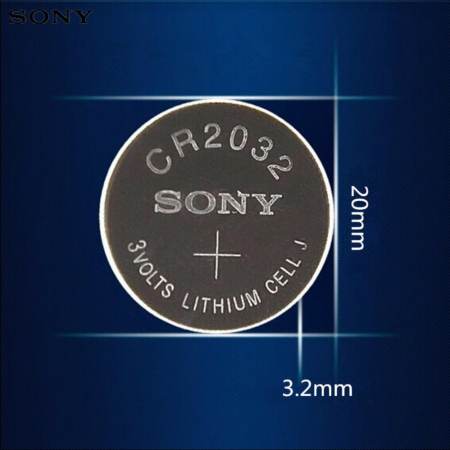 Sony ถ่านกระดุม SONY CR2032 Lithium 3V(1 แพ็ค 5 ก้อน)  