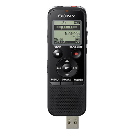 Sony เครื่องบันทึกเสียงพกพา พร้อม USB ในตัว รุ่น ICD-PX470 + Audio Technica ATR3350