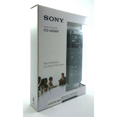 SONY เครื่องบันทึกเสียงดิจิตอลพร้อม USB ในตัว รุ่น ICD-UX560F (สีดำ) 1ชุด