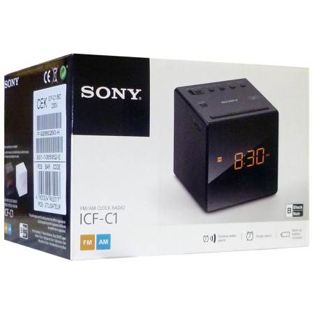 Sony วิทยุ นาฬิกาปลุก ICF-C1/B FM/AM รับประกันศูนย์โซนี่ไทย 1 ปี