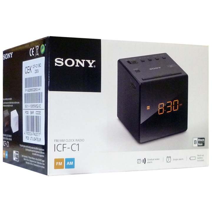 Sony วิทยุ นาฬิกาปลุก ICF-C1/B FM/AM รับประกันศูนย์โซนี่ ...