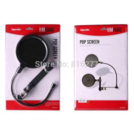 Superlux : HM-18AG Popfilter (อุปกรณ์ สำหรับไมโครโฟน ช่วยการกรองเสียงให้เสียงที่พูด คมชัดและใส มากขึ้น 1ตัวมี 2 ชิ้น)