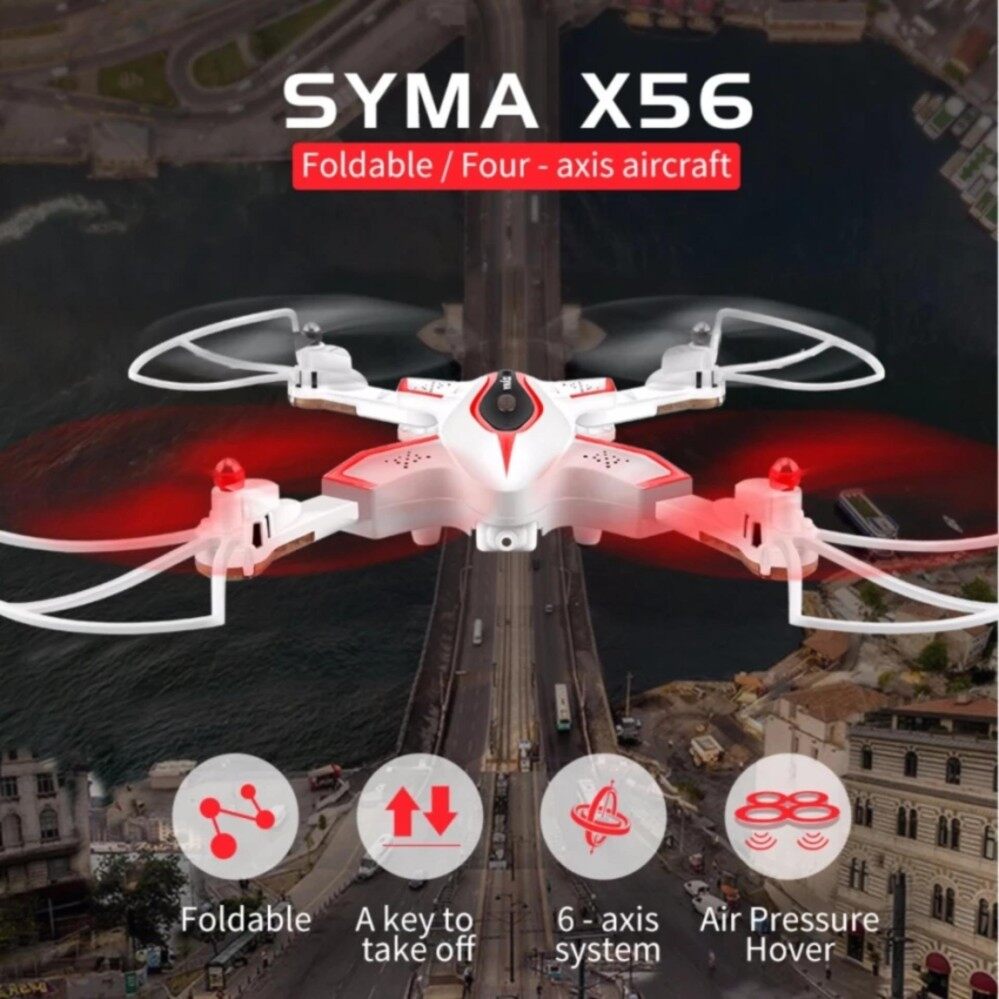 SYMA X56W Wifi FPV 2.4GHz โดรนพับเก็บได้ ถ่ายภาพเซลฟี่ กล้องคมชัด