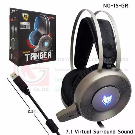 ตรวจสอบคุณภาพ TANGER หูฟัง 7.1ch Virtual Sound หูฟังสำหรับเกมเมอร์ เสียงรอบทิศ#
NUBWO NO-15 หูฟังเกมมิ่ง อย่ารอช้า