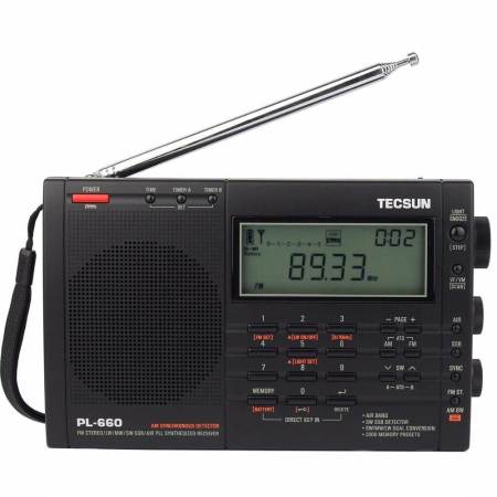 Tecsun PL-660 วิทยุ FM PLL SSB VHF Air Band วิทยุ FM  สเตอริโอ/MW/SW/LW Dual แปลง Receiver Degen วิทยุแบบพกพา  สถานี Y4133A