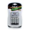 Telecorsa เครื่องชาร์จแบตเตอรี่ NICD-NiMH พร้อมถ่าน AAA 4 ก้อน รุ่น A-636